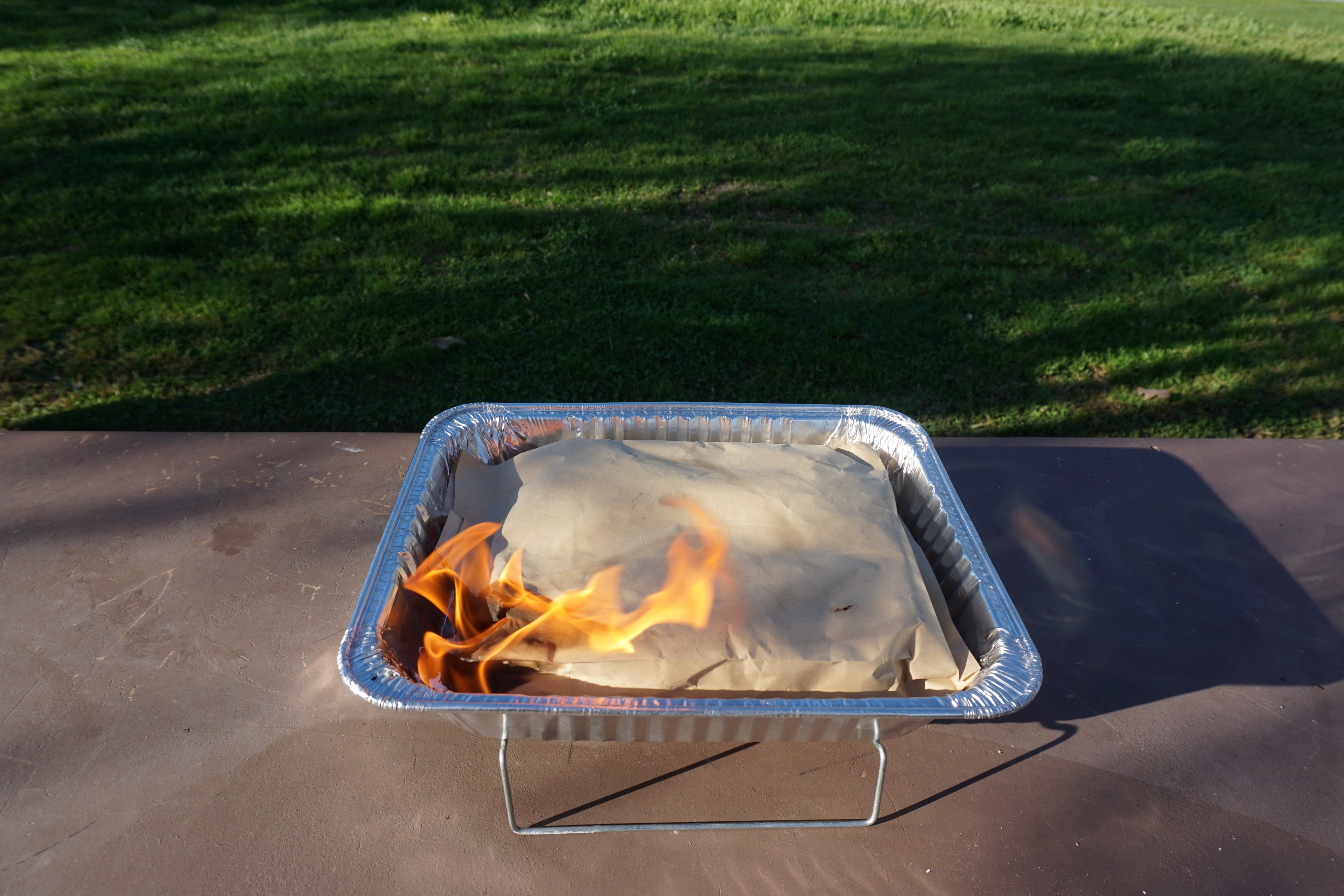 Disposable Charcoal Grill - with Stainless Steel Grill Grate and 1.5-lb Instant Charcoal
